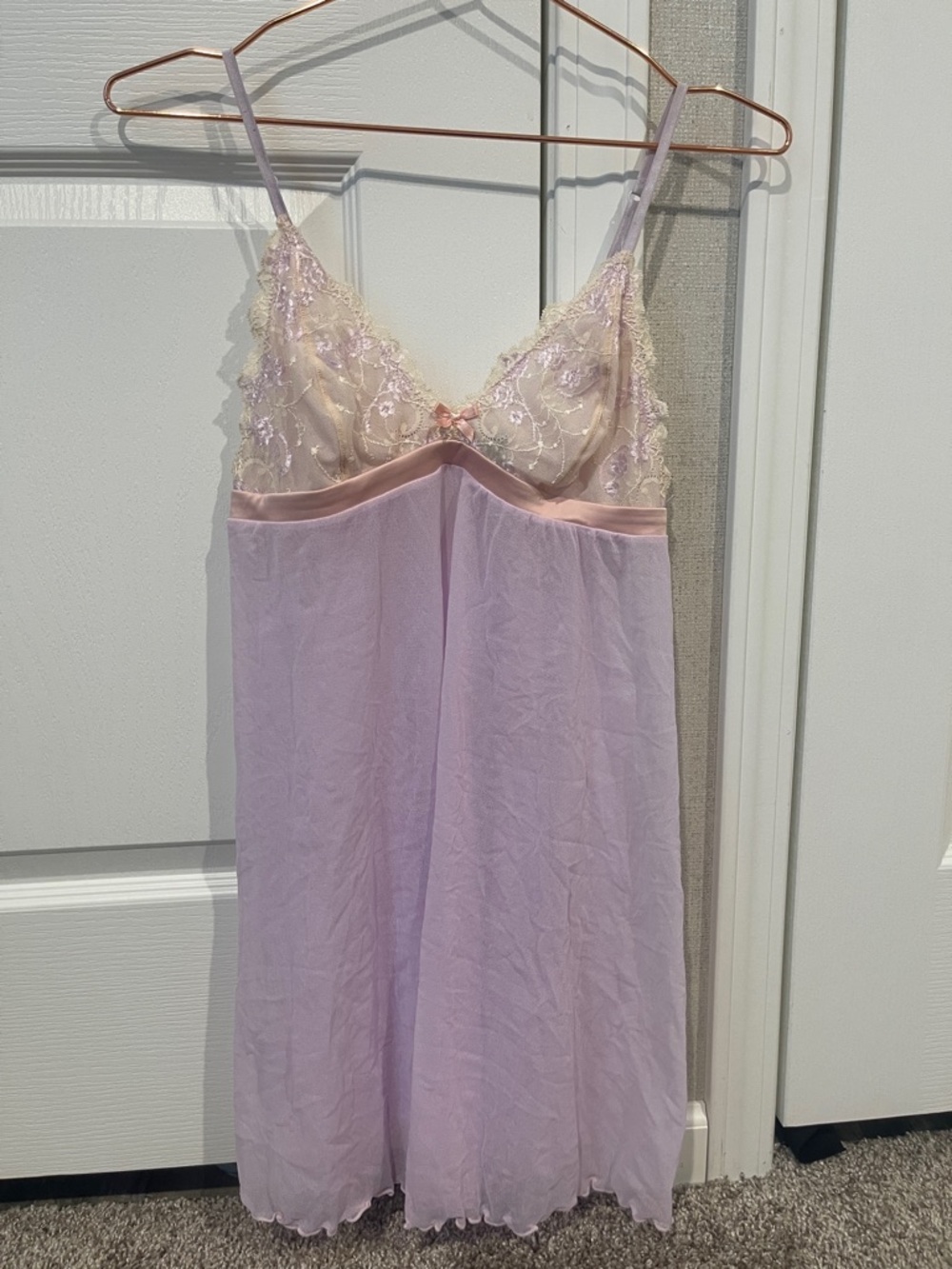 Cosabella Italy Lace Lavender pink Slip Dress